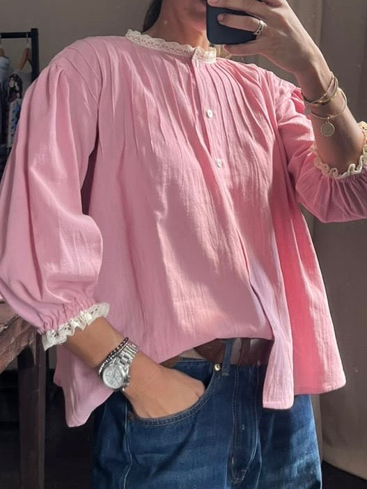 Camisa Amapola Rosa Viejo