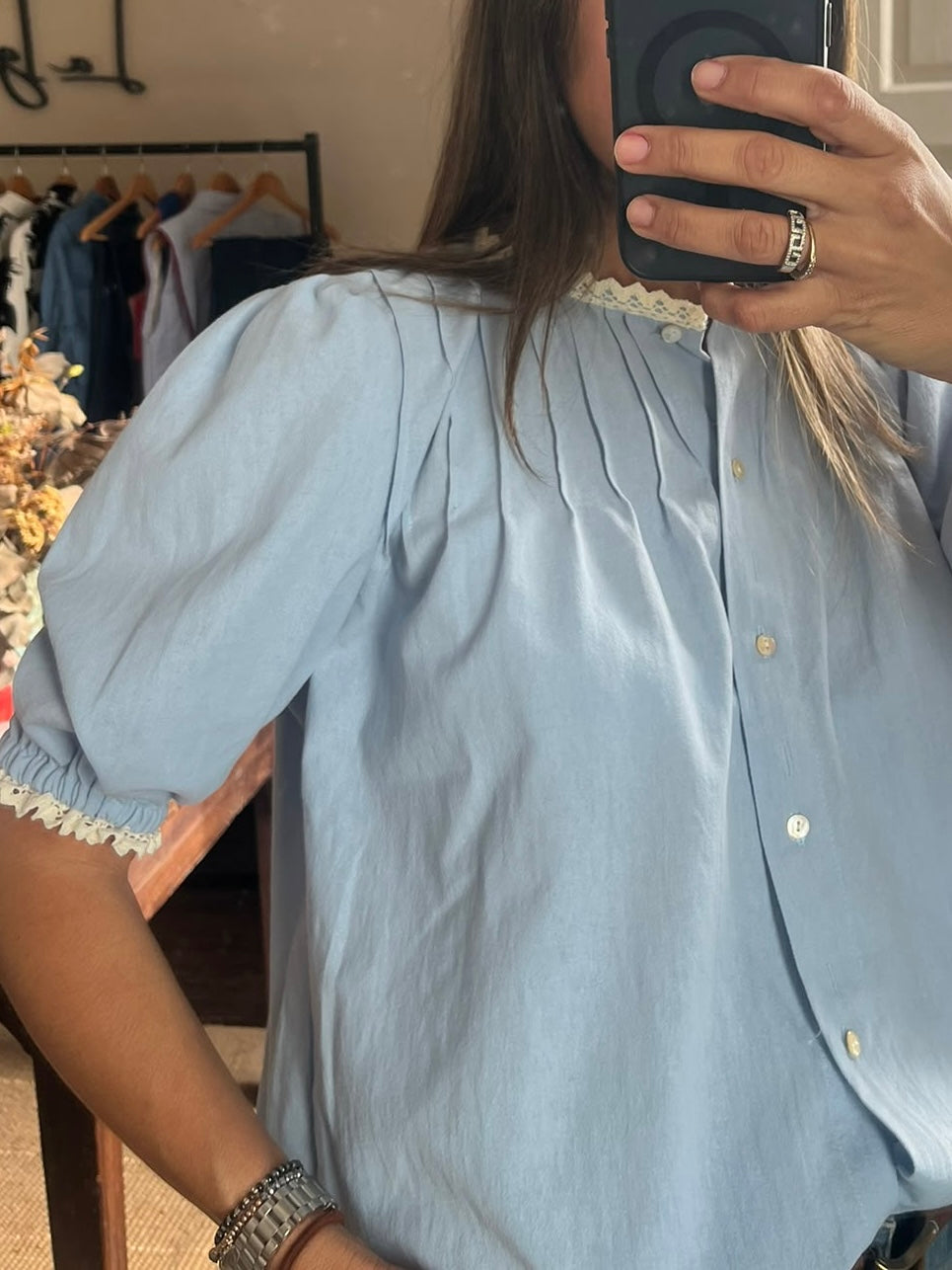 Camisa Amapola Celeste